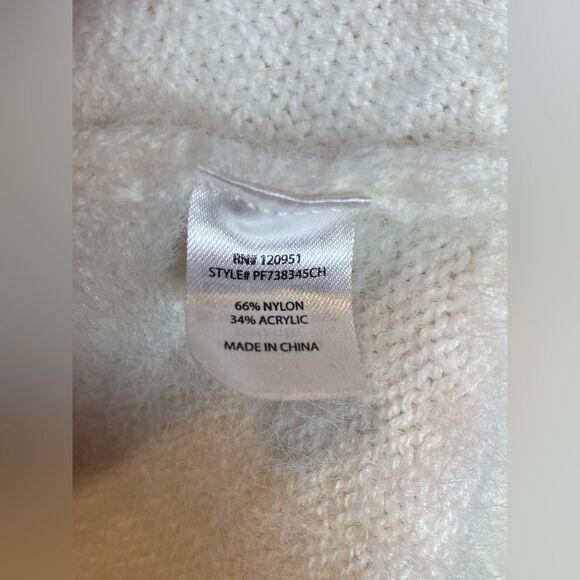 Pink Rose Ivory Open Shoulder Sweater - Picture 4 of 8